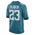 Silnrao J.Jaguars #23 Foye Oluokun Player Teal Home Game Stitched Jerseys