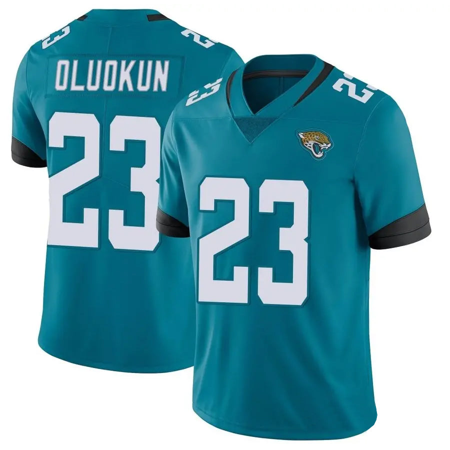 Silnrao J.Jaguars #23 Foye Oluokun Player Teal Vapor Limited Stitched Jerseys