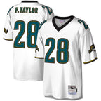 Silnrao J.Jaguars #28 Fred Taylor Player Mitchell & Ness White Legacy Replica Stitched Jerseys