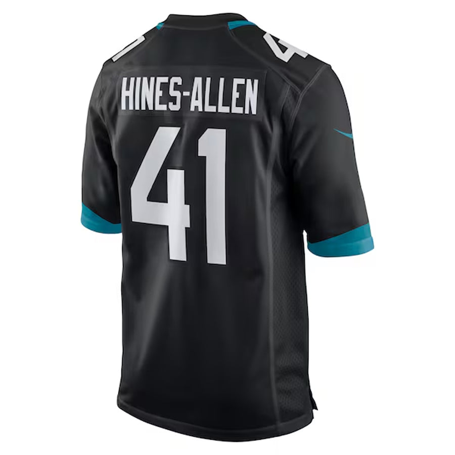 Silnrao J.Jaguars #41 Josh Hines-Allen Player Black Home Game Football Jerseys