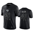 Silnrao J.Jaguars #41 Josh Hines-Allen Player Black RFLCTV Limited Football Jerseys