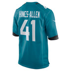 Silnrao J.Jaguars #41 Josh Hines-Allen Player Teal Home Game Football Jerseys