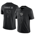 Silnrao J.Jaguars #7 Brian Thomas Jr. Player Black RFLCTV Limited Stitched Jerseys