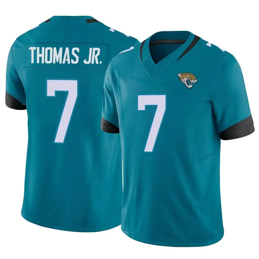 Silnrao J.Jaguars #7 Brian Thomas Jr. Player Vapor F.U.S.E. Limited Teal Stitched Jerseys