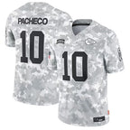 Silnrao KC.Chiefs #10 Isiah Pacheco Player Arctic Camo Salute to Service Limited Stitched Jerseys