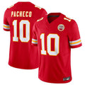 Silnrao KC.Chiefs #10 Isiah Pacheco Red Vapor F.U.S.E. Limited Jersey American Stitched Jerseys