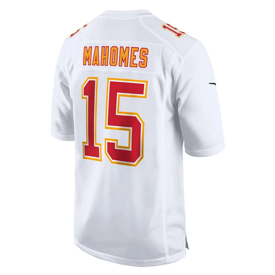 Silnrao KC.Chiefs #15 Patrick Mahomes Player White Fashion Home Game Stitched Jerseys