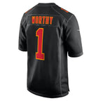 Silnrao KC.Chiefs #1 Xavier Worthy Player Carbon Black Fashion Game Stitched Jerseys
