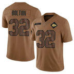 Silnrao KC.Chiefs #32 Nick Bolton Player Brown Salute To Service Limited Stitched Jerseys