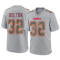Silnrao KC.Chiefs #32 Nick Bolton Player Gray Limited Game Stitched Jerseys