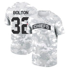 Silnrao KC.Chiefs #32 Nick Bolton Player Salute to Service Hoodies & T-Shirts Stitched Jerseys