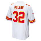 Silnrao KC.Chiefs #32 Nick Bolton Player White Home Game Stitched Jerseys