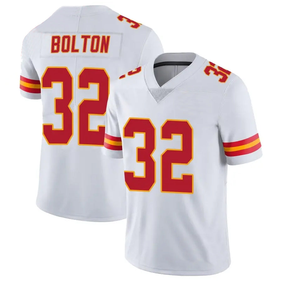 Silnrao KC.Chiefs #32 Nick Bolton Player White Vapor Limited Stitched Jerseys