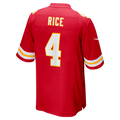 Silnrao KC.Chiefs #4 Chiefs Rashee Rice Red Game Stitched Jerseys