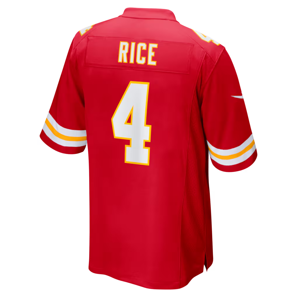 Silnrao KC.Chiefs #4 Chiefs Rashee Rice Red Game Stitched Jerseys