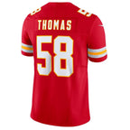 Silnrao KC.Chiefs #58 Derrick Thomas Player Red Vapor F.U.S.E. Limited Stitched Jerseys