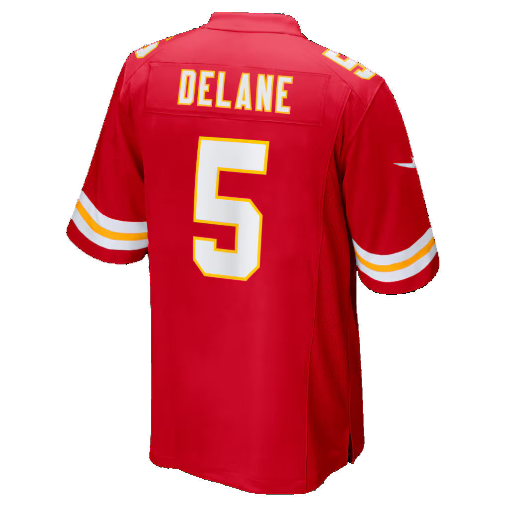 Silnrao KC.Chiefs #5 Mansoor Delane Red 2026 Draft First Round Pick No. 6 Team Game Stitched Jerseys