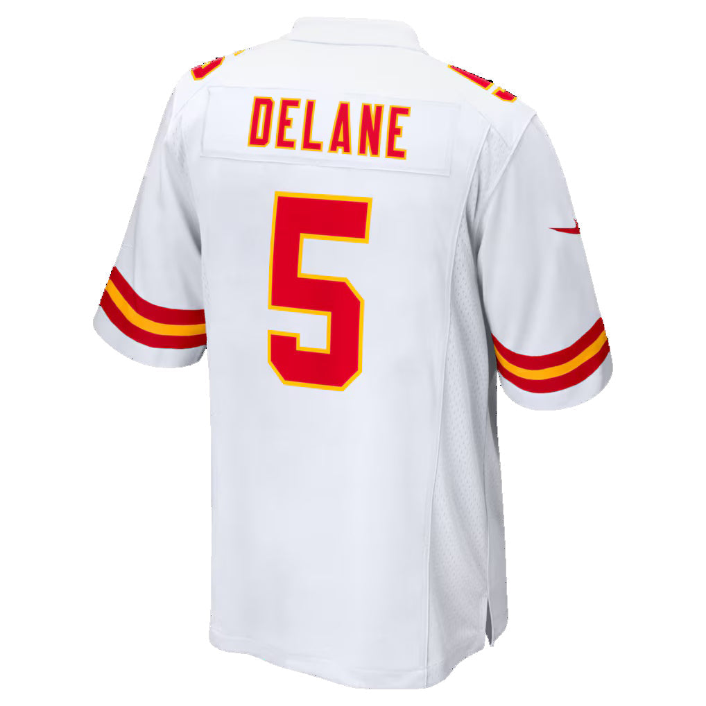 Silnrao KC.Chiefs #5 Mansoor Delane White Game Stitched Jerseys