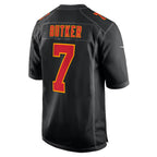 Silnrao KC.Chiefs #7 Harrison Butker Player Carbon Black Fashion Game Stitched Jerseys