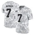 Silnrao KC.Chiefs #7 Harrison Butker Player Limited Arctic Camo Salute to Service Stitched Jerseys