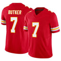 Silnrao KC.Chiefs #7 Harrison Butker Player Red Vapor F.U.S.E. Limited Stitched Jerseys