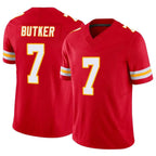Silnrao KC.Chiefs #7 Harrison Butker Player Red Vapor F.U.S.E. Limited Stitched Jerseys