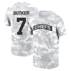 Silnrao KC.Chiefs #7 Harrison Butker Player Salute to Service Hoodies & T-Shirts Stitched Jerseys