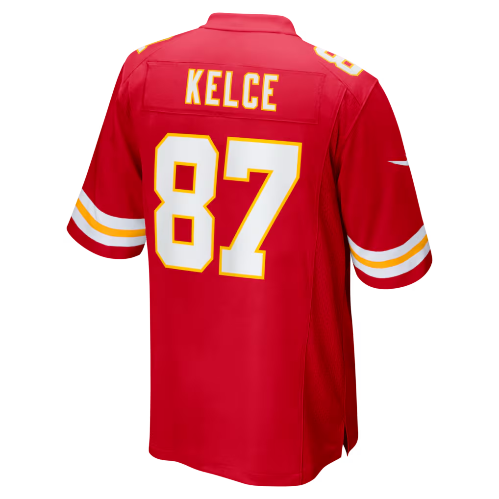 Silnrao KC.Chiefs #87 Travis Kelce Red Game Stitched Jerseys