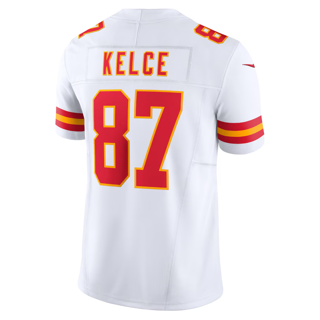 Silnrao KC.Chiefs #87 Travis Kelce White Vapor F.U.S.E. Limited Stitched Jerseys