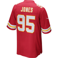 Silnrao KC.Chiefs #95 Chris Jones Red Game Stitched Jerseys