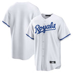 Silnrao KC.Royals Player White Home Game Blank Player Stitched Jerseys