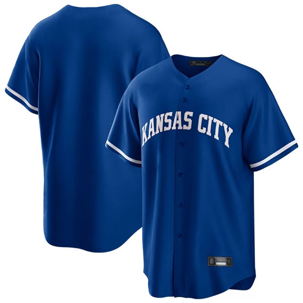 Silnrao KC.Royals Royal Game Home Blank Player Stitched Jerseys