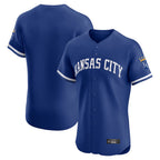 Silnrao KC.Royals Royal Limited Elite Home Blank Player Stitched Jerseys