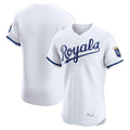 Silnrao KC.Royals White Alt Limited Elite Home Blank Player Stitched Jerseys