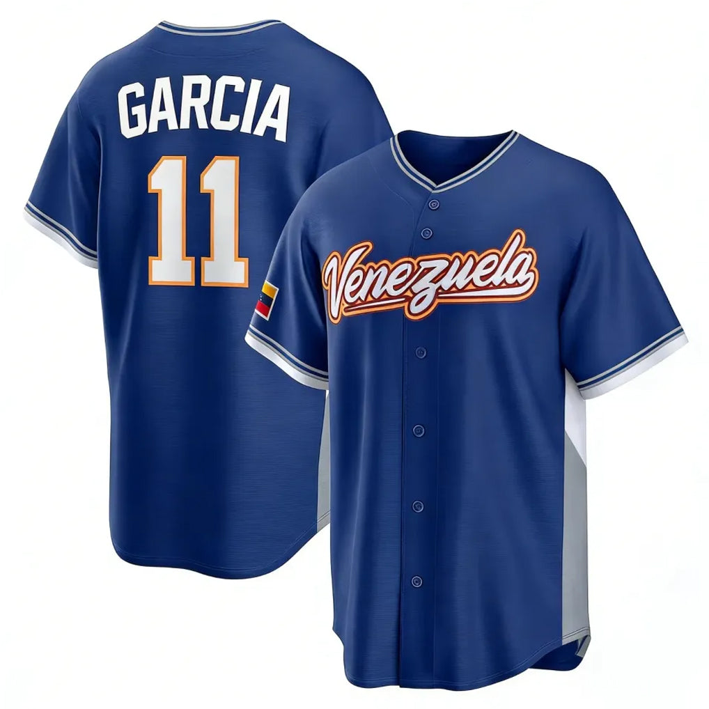 Silnrao KC.Royals #11 Maikel Garcia Player Navy 2026 World Classic Home Stitched Jerseys