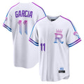 Silnrao KC.Royals #11 Maikel Garcia Player White 2026 City Connect Limited Home Stitched Jerseys