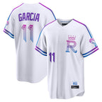 Silnrao KC.Royals #11 Maikel Garcia Player White 2026 City Connect Limited Home Stitched Jerseys