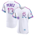 Silnrao KC.Royals #13 Salvador Perez Player White 2026 City Connect Limited Elite Home Stitched Jerseys
