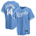 Silnrao KC.Royals #14 Jac Caglianone Player Light Blue Home Game Stitched Jerseys