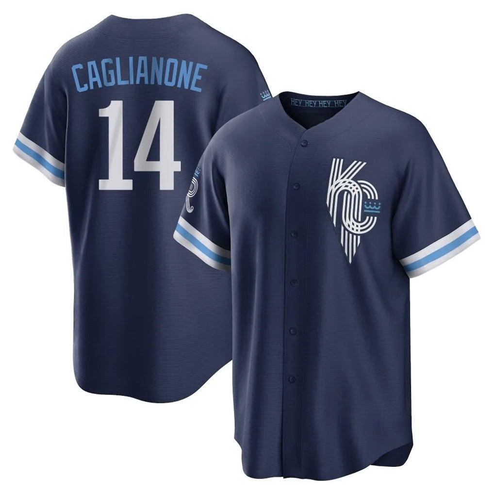 Silnrao KC.Royals #14 Jac Caglianone Player Navy City Connect Home Game Stitched Jerseys