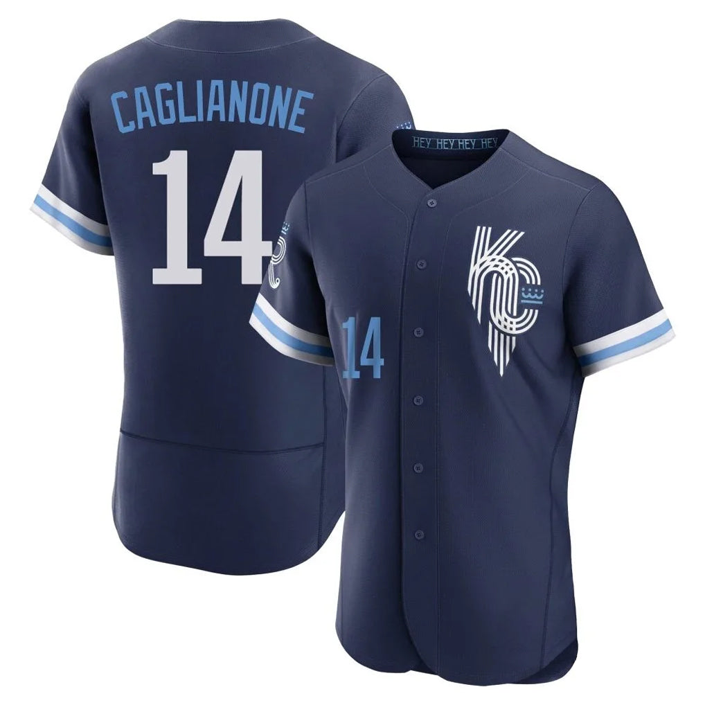 Silnrao KC.Royals #14 Jac Caglianone Player Navy City Connect Limited Elite Home Stitched Jerseys