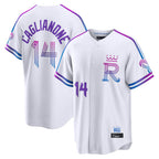 Silnrao KC.Royals #14 Jac Caglianone Player White 2026 City Connect Limited Home Stitched Jerseys