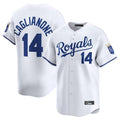Silnrao KC.Royals #14 Jac Caglianone Player White Alt Limited Home Stitched Jerseys