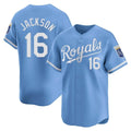 Silnrao KC.Royals #16 Bo Jackson Player Light Blue Alt Limited Home Stitched Jerseys