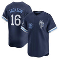 Silnrao KC.Royals #16 Bo Jackson Player Navy City Connect Limited Home Stitched Jerseys