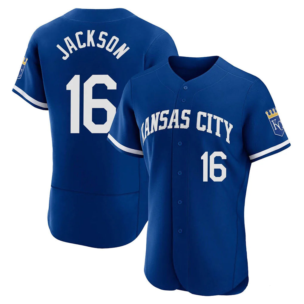Silnrao KC.Royals #16 Bo Jackson Player Royal City Connect Limited Elite Home Game Stitched Jerseys