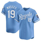 Silnrao KC.Royals #19 Michael Massey Player Light Blue Alt Limited Home Stitched Jerseys