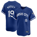 Silnrao KC.Royals #19 Michael Massey Player Royal Limited Home Stitched Jerseys
