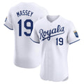 Silnrao KC.Royals #19 Michael Massey Player White Alt Limited Elite Home Stitched Jerseys