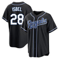 Silnrao KC.Royals #28 Kyle Isbel Player Black Carbon Fashion Home Game Stitched Jerseys